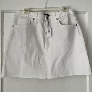 NWT Banana Republic White denim skirt